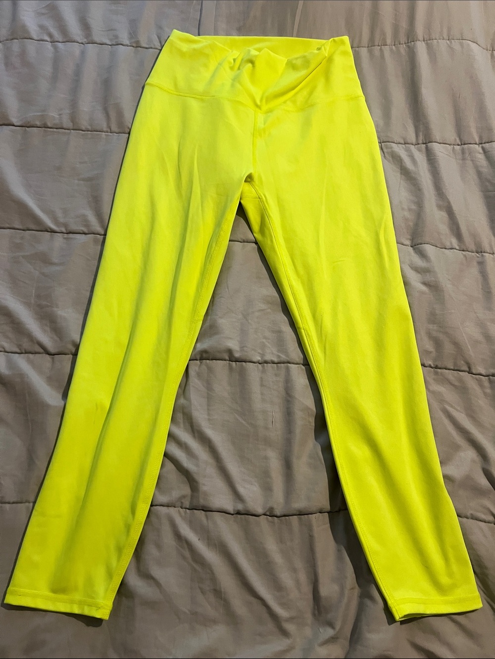 High-Rise Neon Yellow Leggings